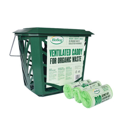 KOMPLEKT! MaxAir biojäätmete korv + 3 rulli BioBag 8L (75tk)